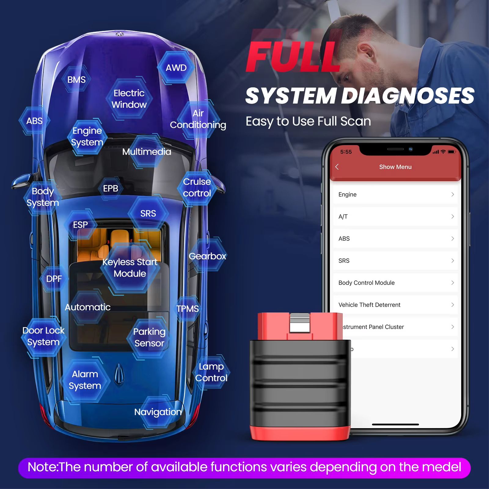 THINKCAR Thinkdiag Mini Bluetooth OBD2 Scanner – Full-System Car Diagnostic Tool & Fault Code Reader