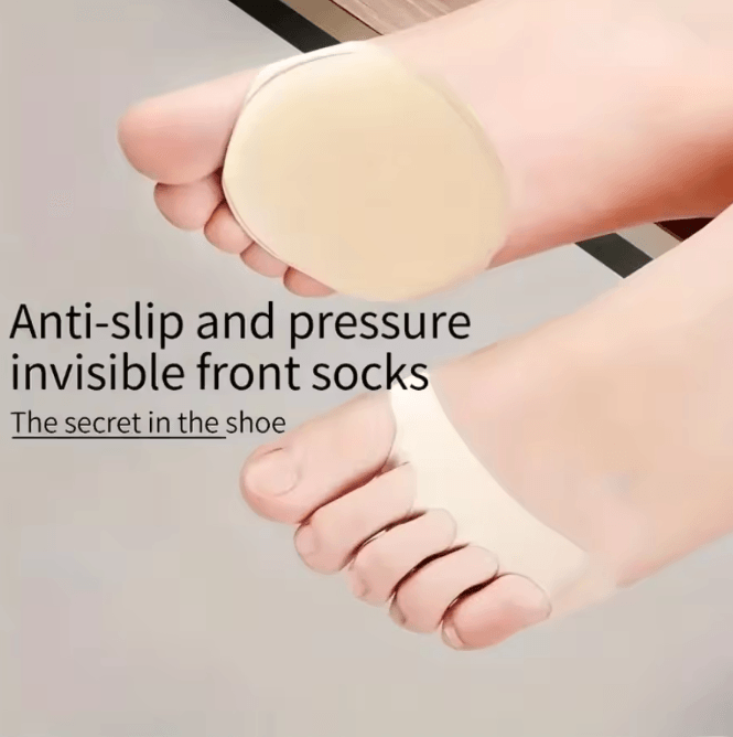 ComfortStep 4-Piece Soft Sole Pads Cushion Anti-Slip Shoe Inserts for Heels, Flats & Everyday Comfort