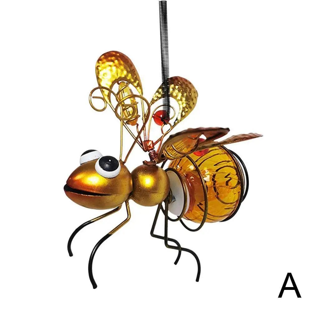 Solar Bee Lantern Garden Hanging Light