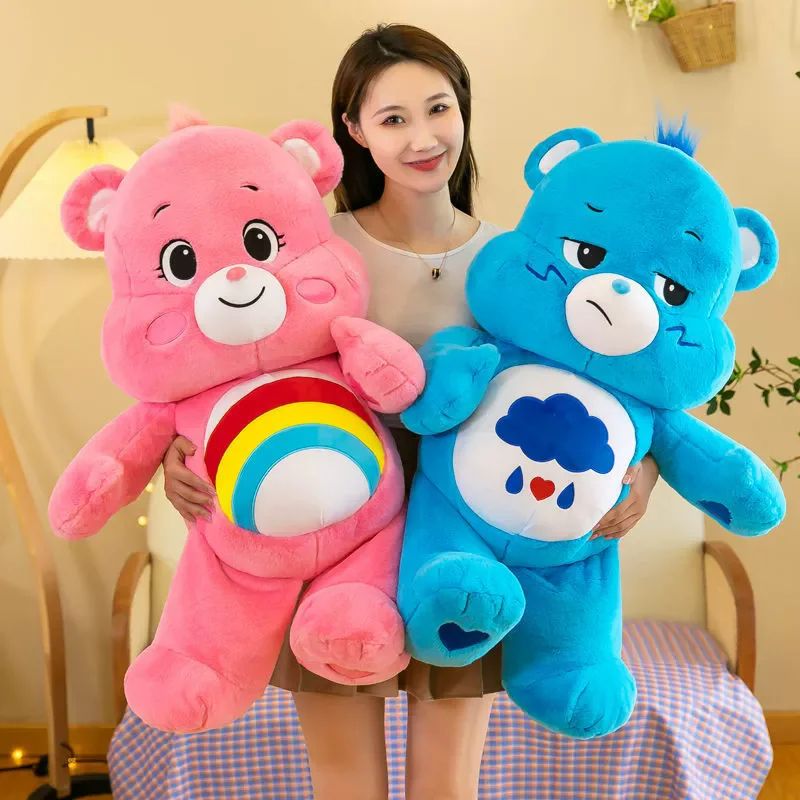 Lovely Care Bear Plush Toy, NEW Animal Series Anime Bear Doll, Kawaii Room Gift for Kids
