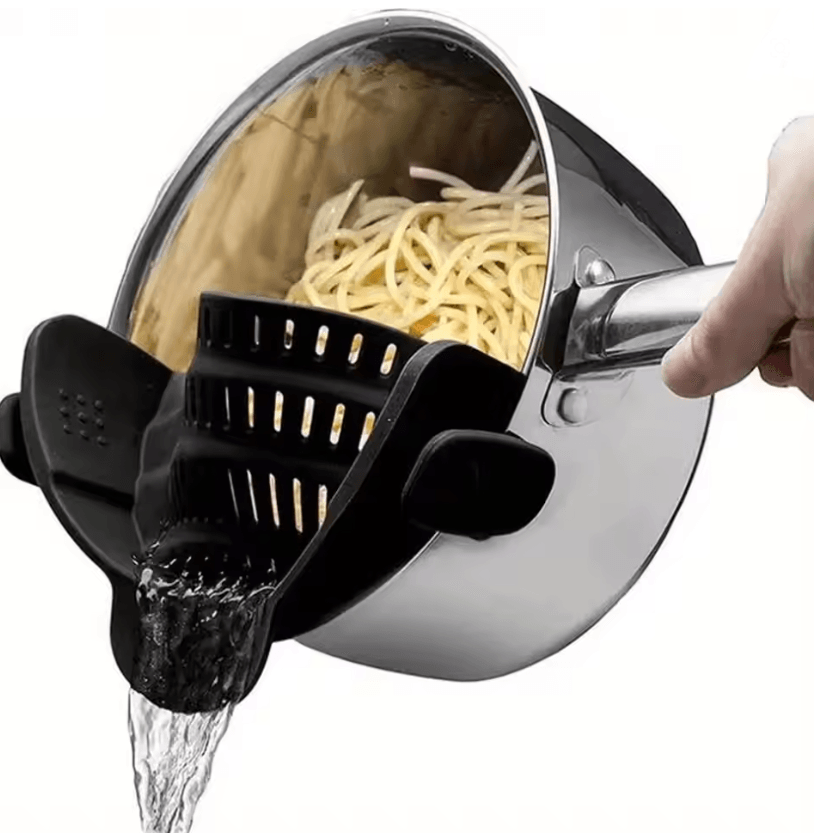 Clip On Pot Strainer for Kitchen Pans and Bowls