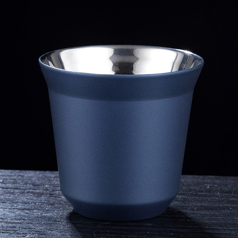 Espresso Mugs, Stainless Steel Breakfast Cups Insulated, Coffee Milk Water Drink, Double Wall Dishwasher Safe Texture