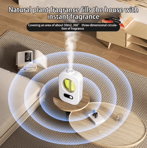 Automatic Aroma Diffuser & Air Freshener – Essential Oil Bathroom Fragrance Dispenser