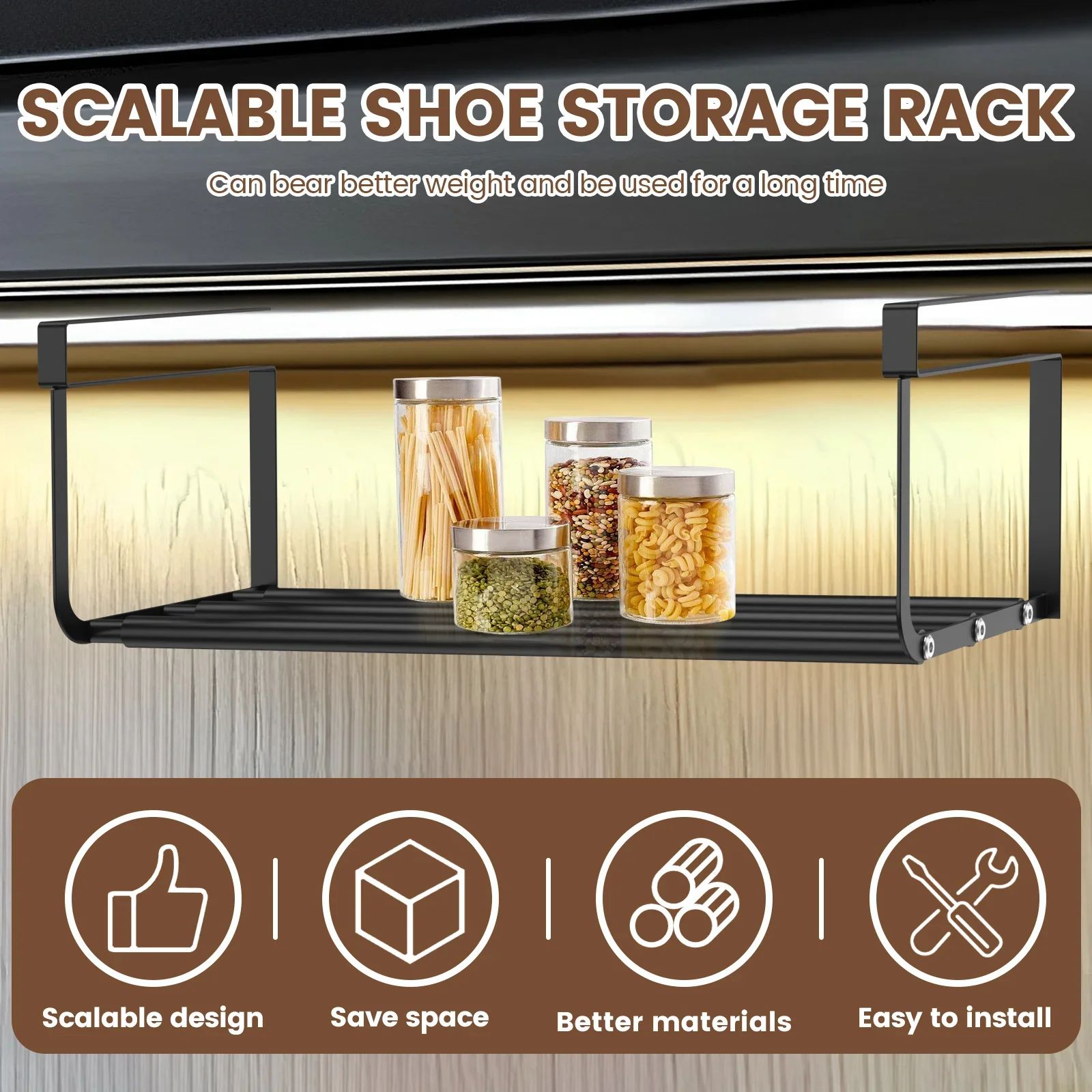 Adjustable Hanging Shoe Storage Rack