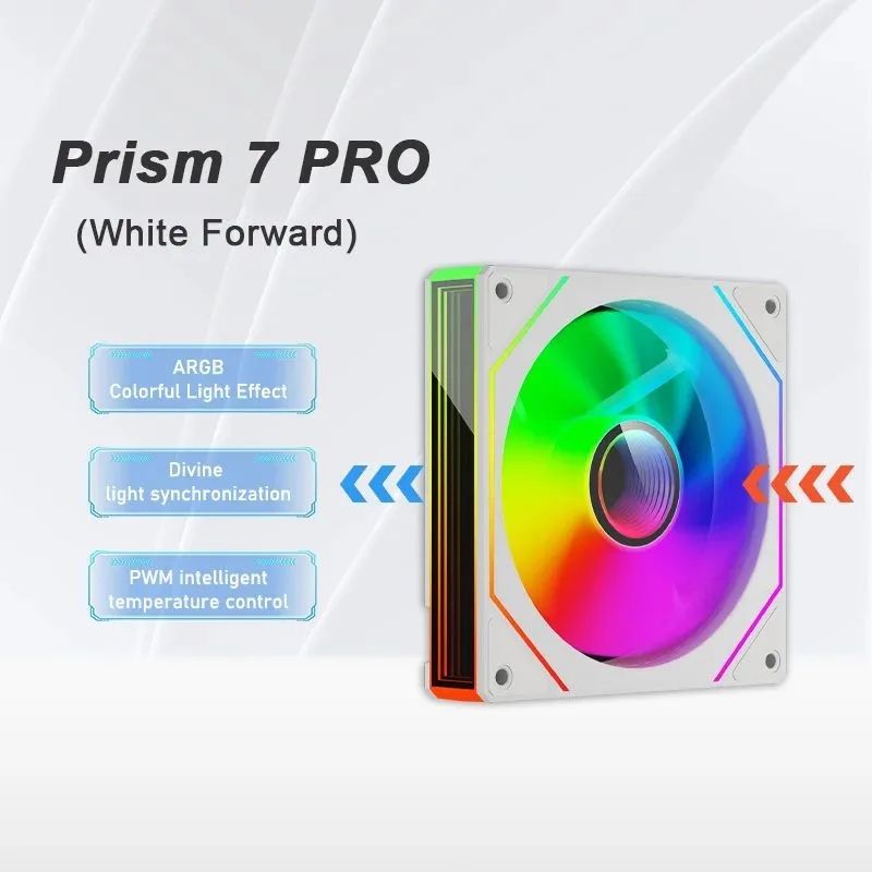 LDPCSJ PRISM 4 PRO 120mm ARGB PWM PC Cooling Fan Quiet 45.2CFM