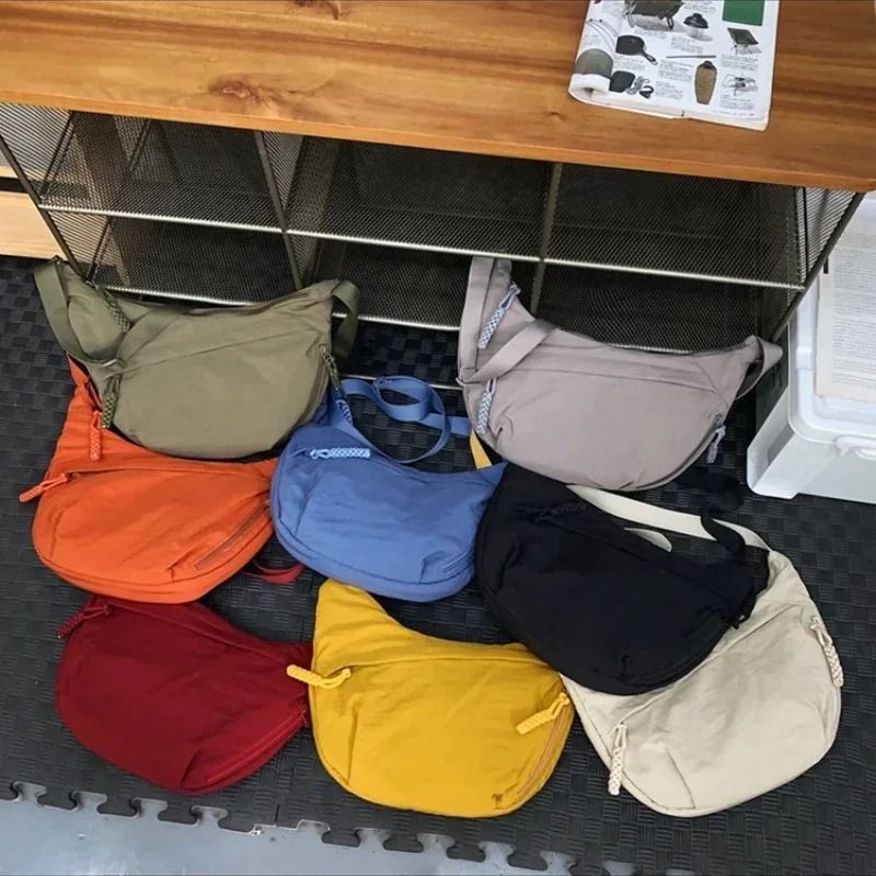 Womens Soft Cloth Shoulder Crossbody Bag