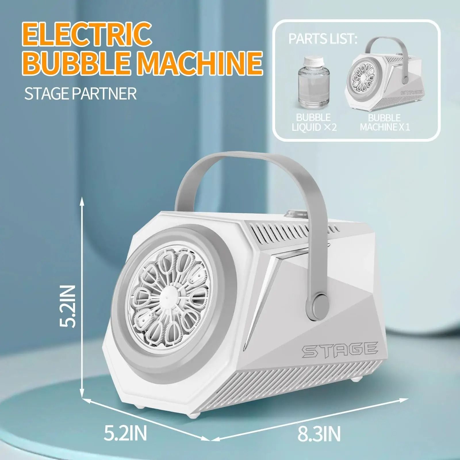 Electric Bubble Machine with Remote Control Outdoor Bubble Blower for Kids