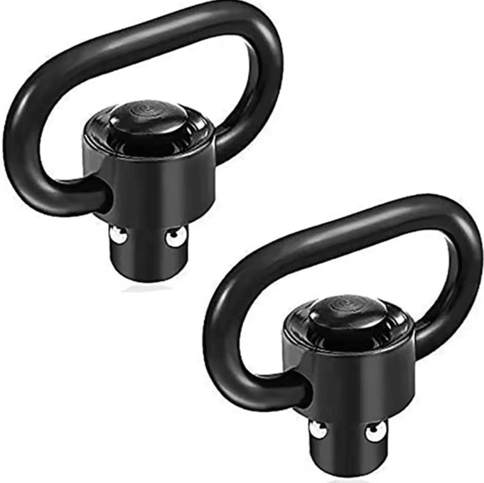 TactiLock 1.25 Inch QD Sling Swivel Mount Heavy Duty Push Button Quick Detach 360 Rotatable Two Point Sling Adapter