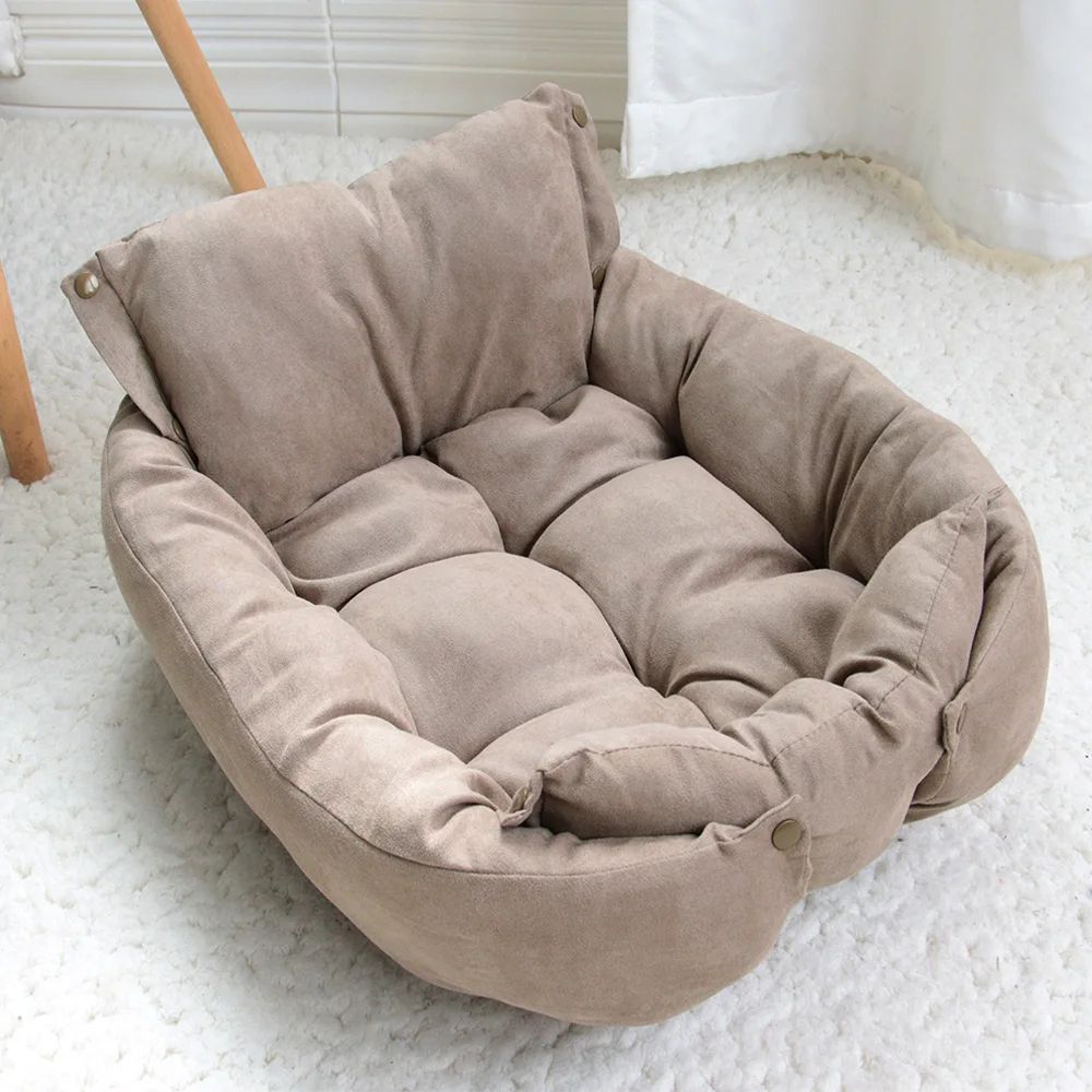 3-in-1 Multifunction Pet Bed Mat – Soft Warm Dog & Cat Sofa Cushion Nest