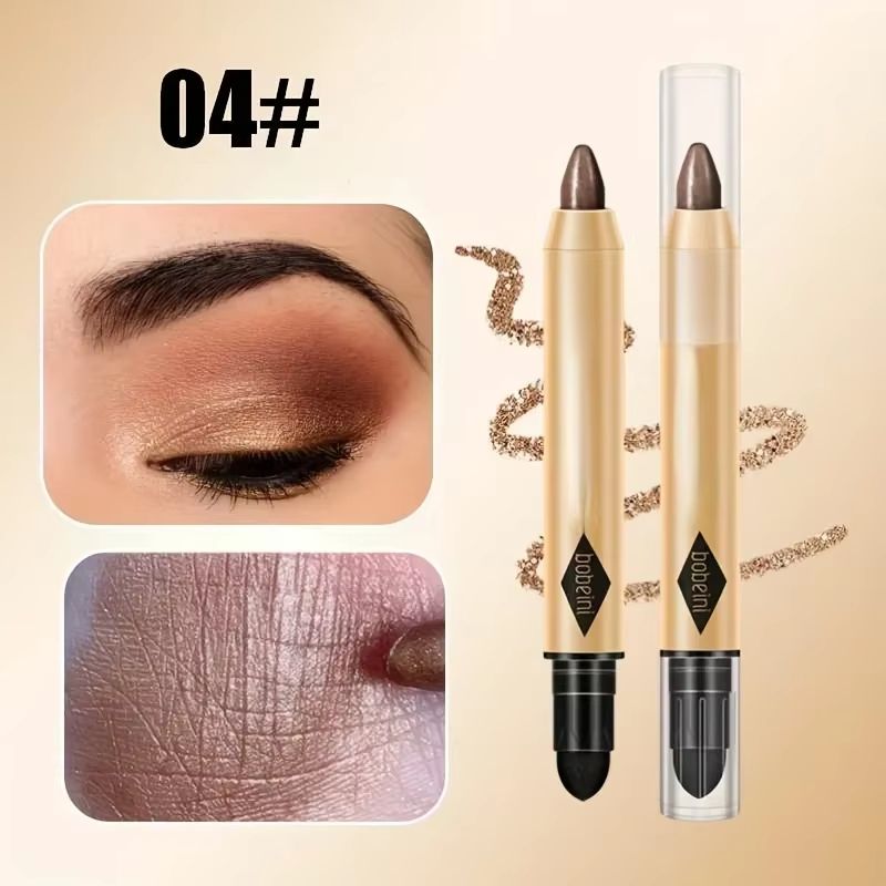 Double Head Metallic Eyeshadow Stick Diamond Shimmer Highlighter Pencil