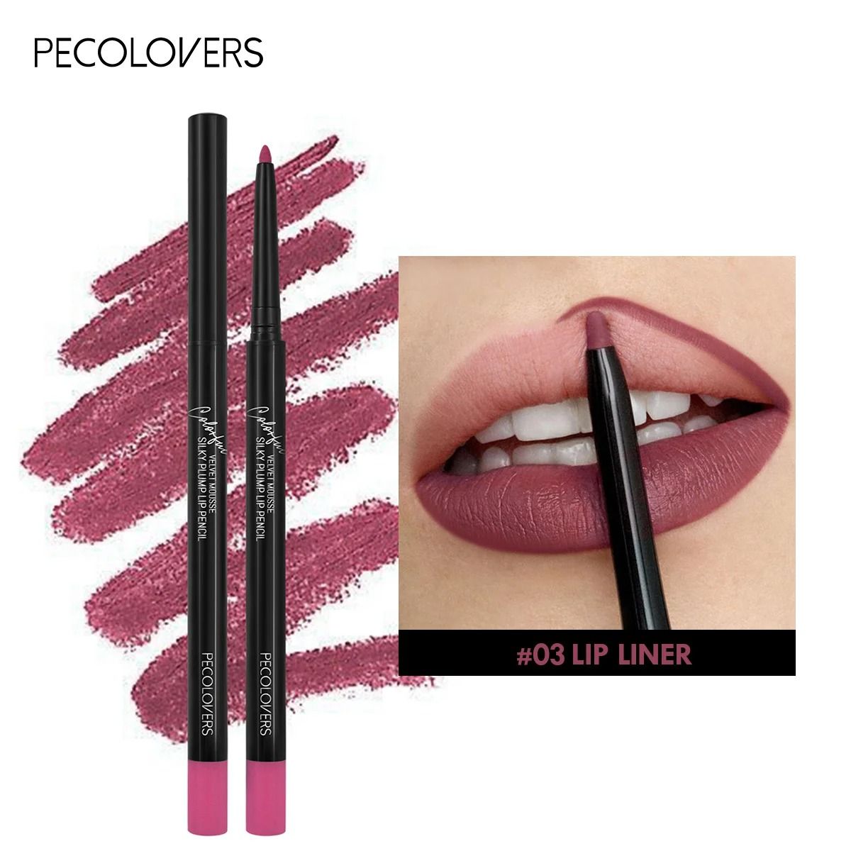 Waterproof Matte Red Contour Lipliner Pencil