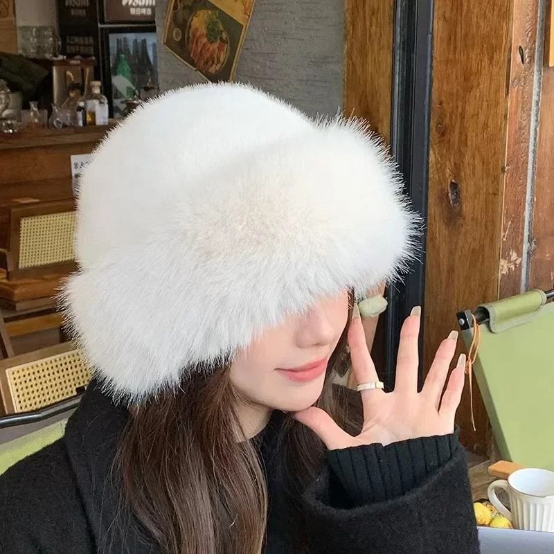 Plush Thermal Winter Fisherman Hat with Ear Protection