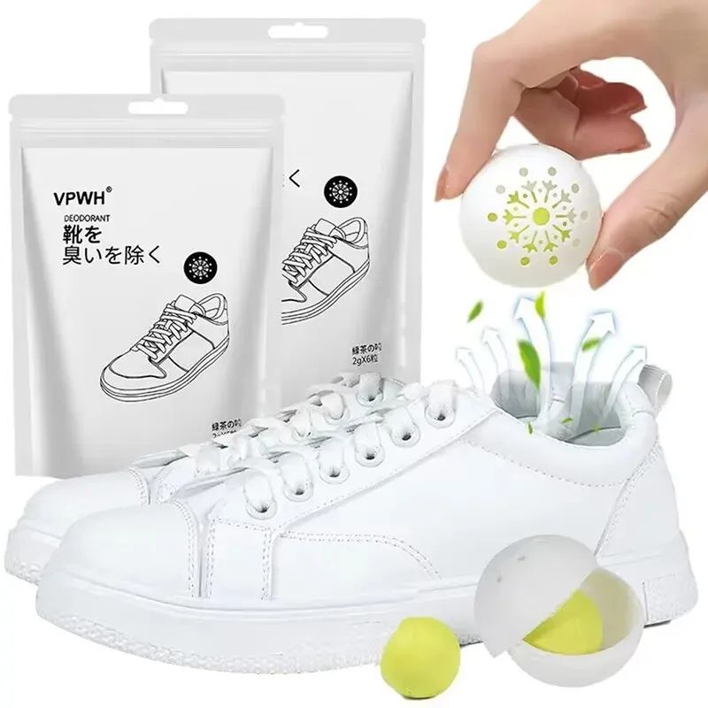 Long-lasting Aromatic Deodorant Balls for Shoes, Multifunctional Jasmine Scent Fresheners for Footwear, Shoe Closet