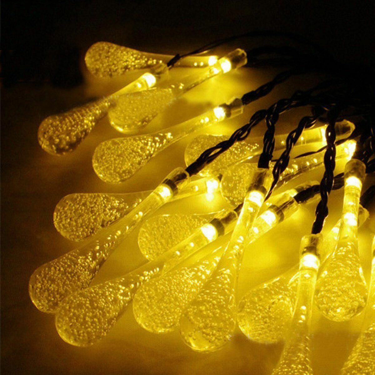 Solar Powered LED String Lights Patio