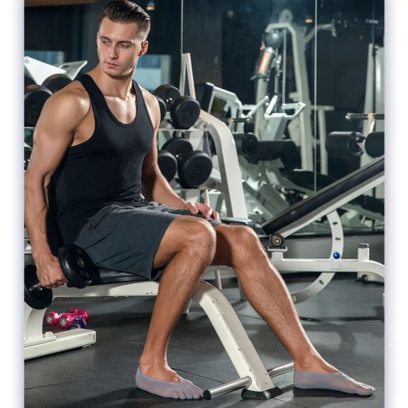 Summer Invisible No Show Five Finger Socks For Men