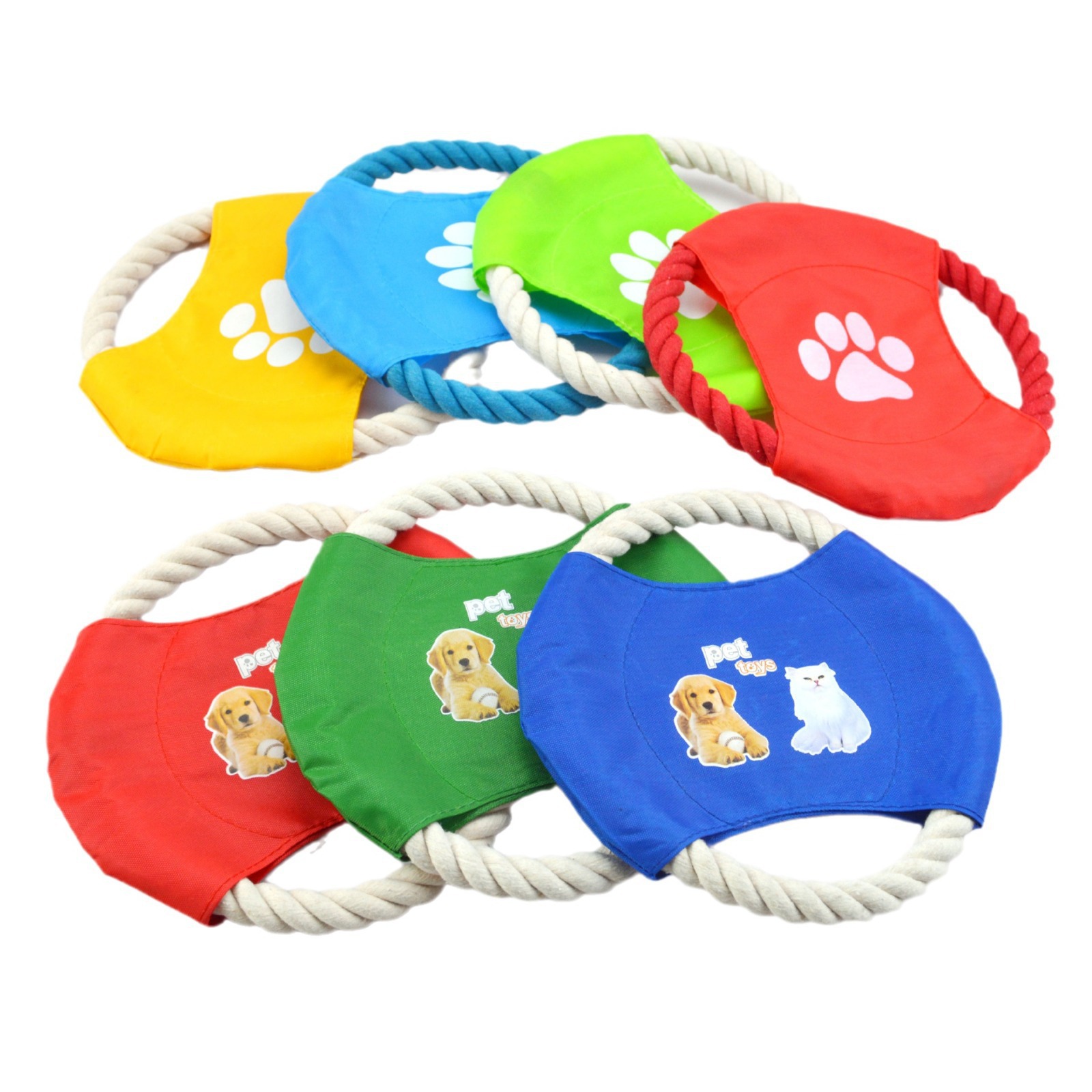 Durable Dog Frisbee Toy Bite Resistant Molar Pet Chew for Small & Medium Dogs