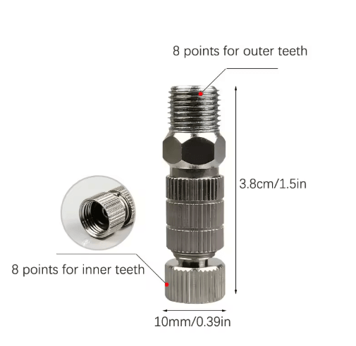 Airbrush Quick Disconnect Coupler Set 1 8 Inch Quick Release Adapter with 5 Male Fittings