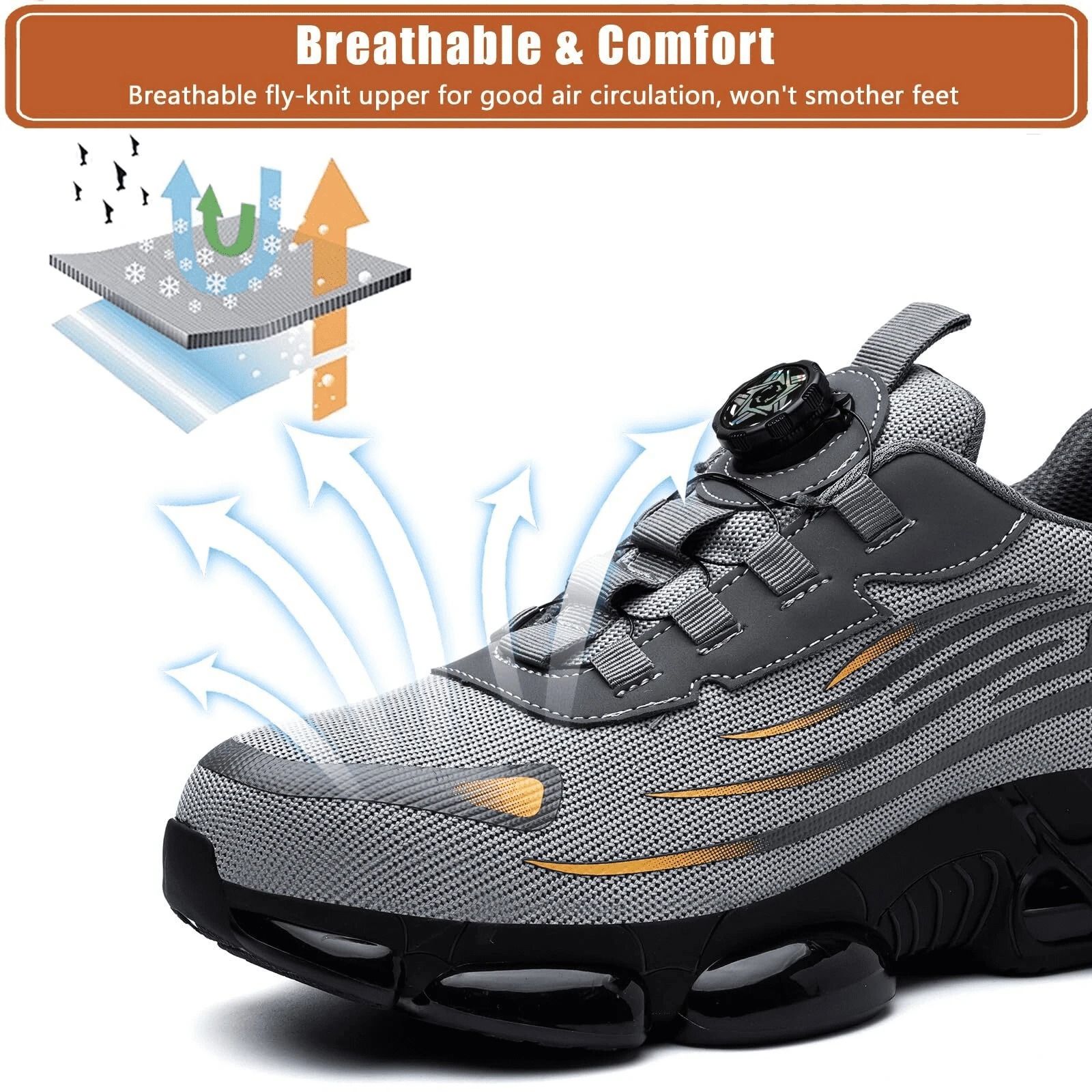 Indestructible Steel Toe Protective Safety Shoes