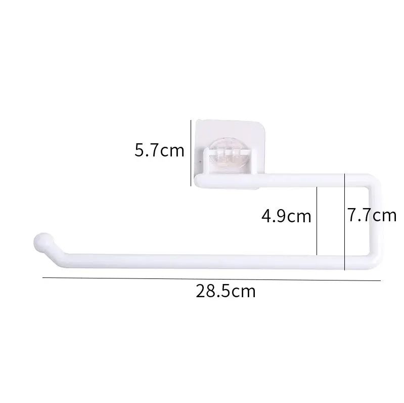 Punch-Free Wall Mounted Paper Towel and Toilet Roll Holder