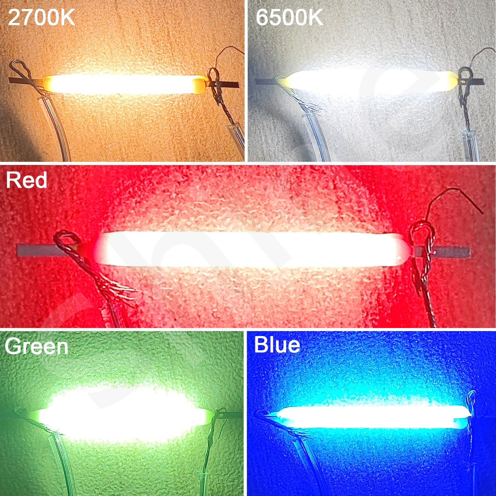 10pcs COB LED Filament Strips for Edison Bulb Repair, LED Filament Strip Parts in Multiple Lengths and Voltages