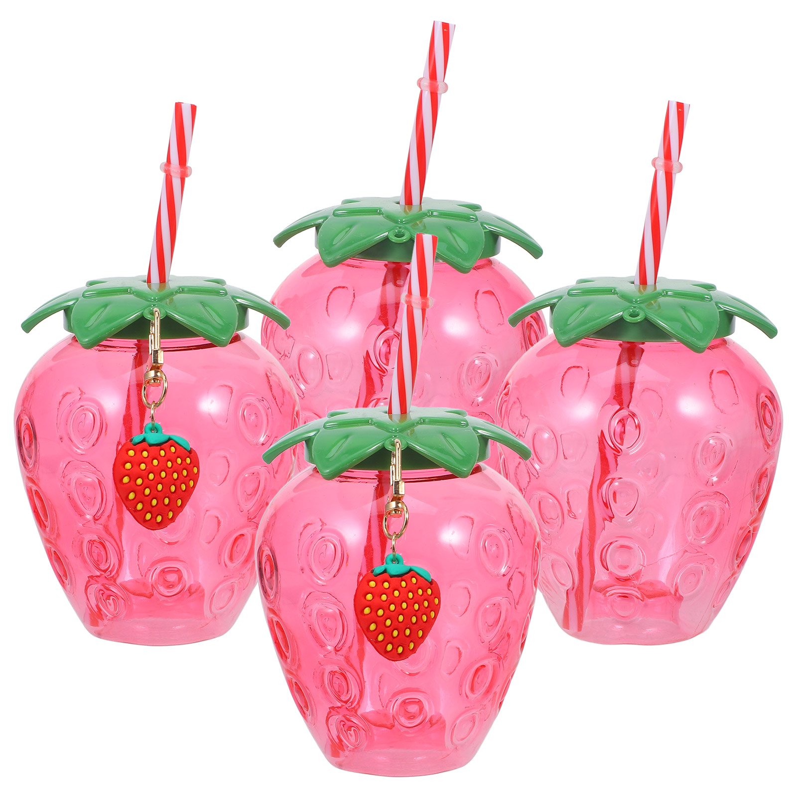 Cold Drinking Tumbler Glassware Cups Strawberry Water Bottle Juice Glass Coffee Glass For Kids