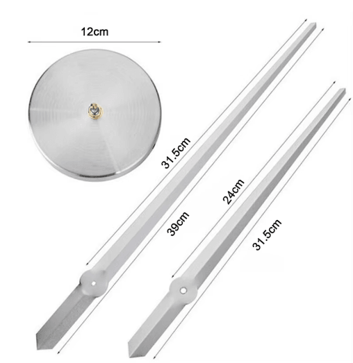 DIY 3D Large Wall Clock Kit Modern Quartz Mechanism with Big Clock Hands