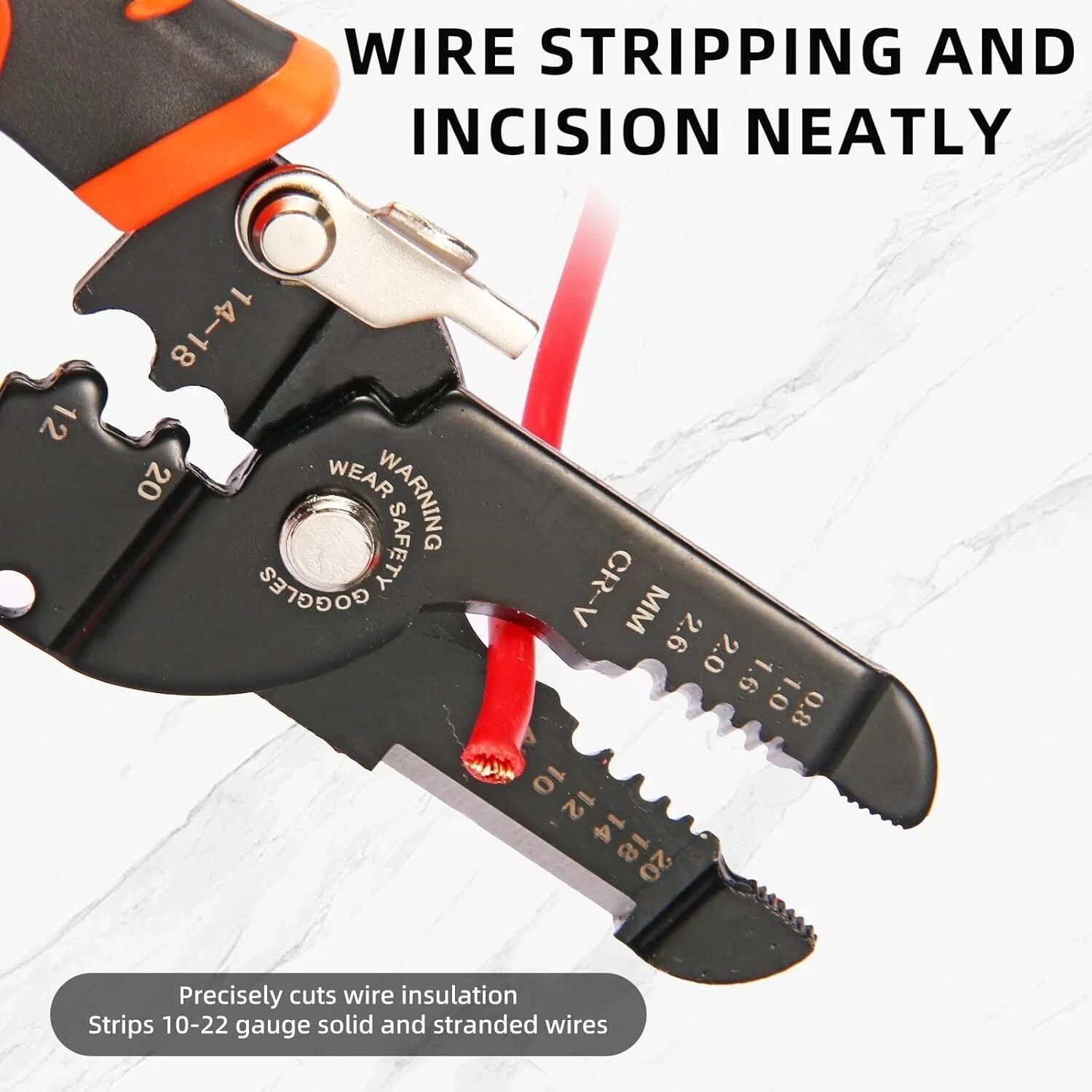 Crimper Cutter, Wire Strippers Pliers Tool AWG Electric Wire