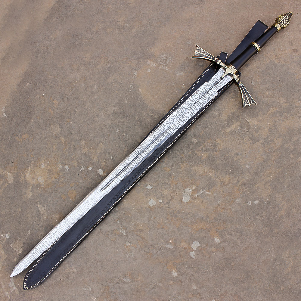 Handmade Dark Sister Viking Sword Carbon Steel Sword with Sheath