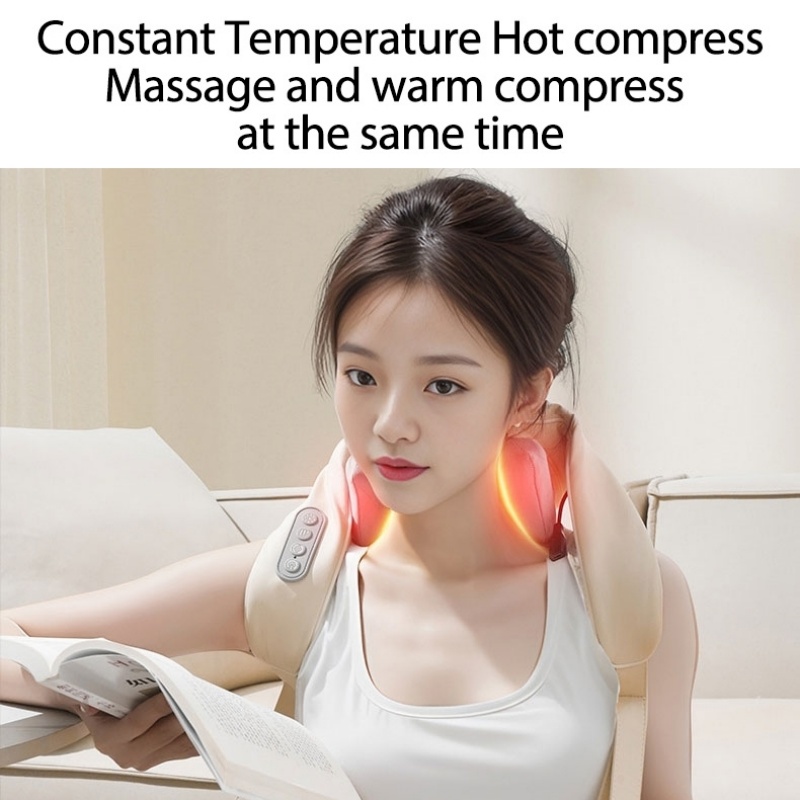 Trapezius Muscle Massager, Multifunctional Cervical Massager, Shoulder Neck Hot Compress