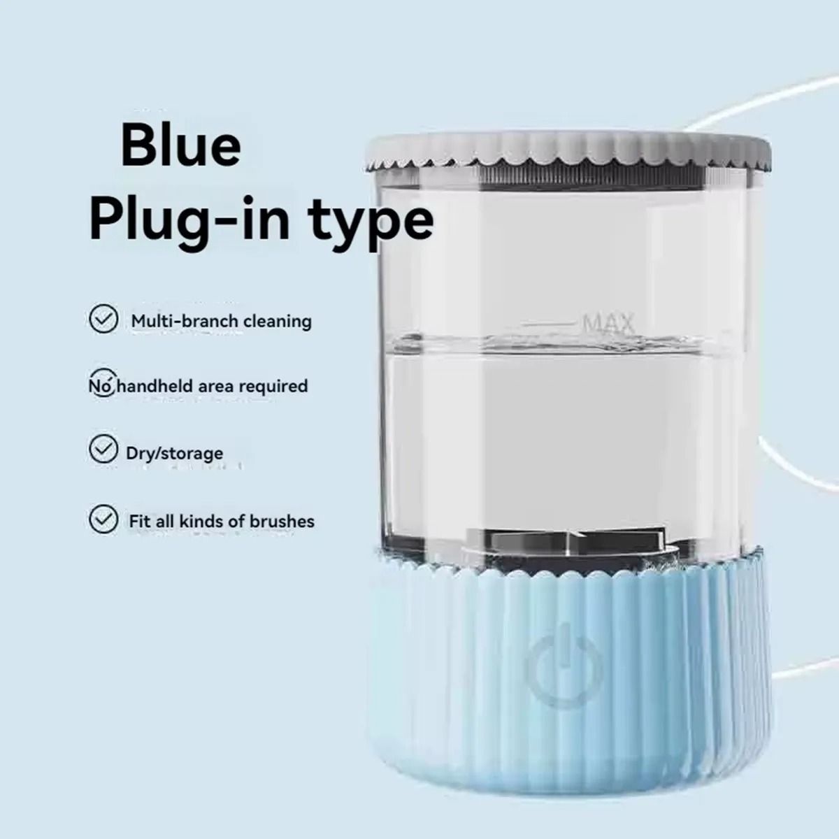 3 In 1 Electric Makeup Brush Cleaner with Rotary Washing and Drying Function