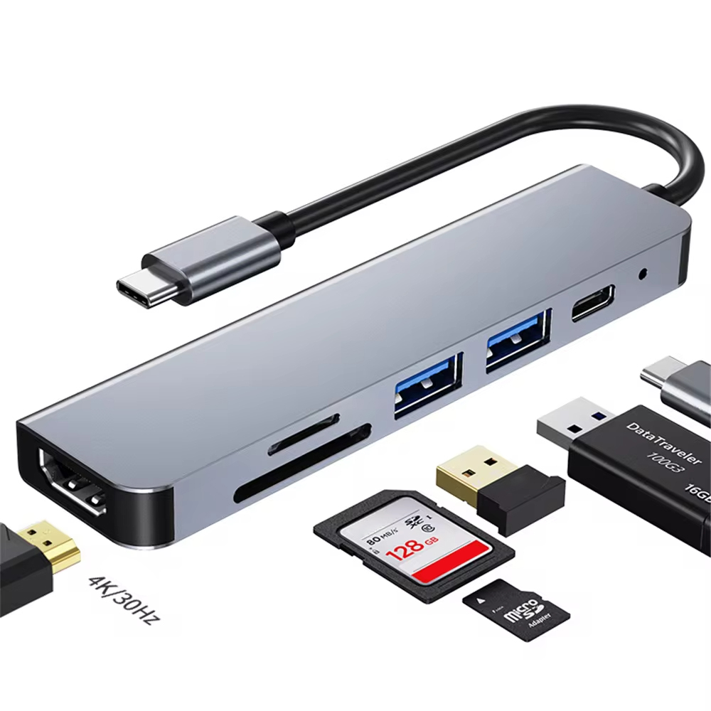USB-C Hub Dock for MacBook Pro & Nintendo Switch USB Type C Splitter, HDTV Compatible