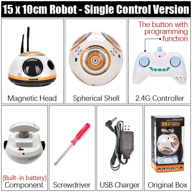2.4G Intelligent RC Robot Car with Gesture Control and Sound Effects