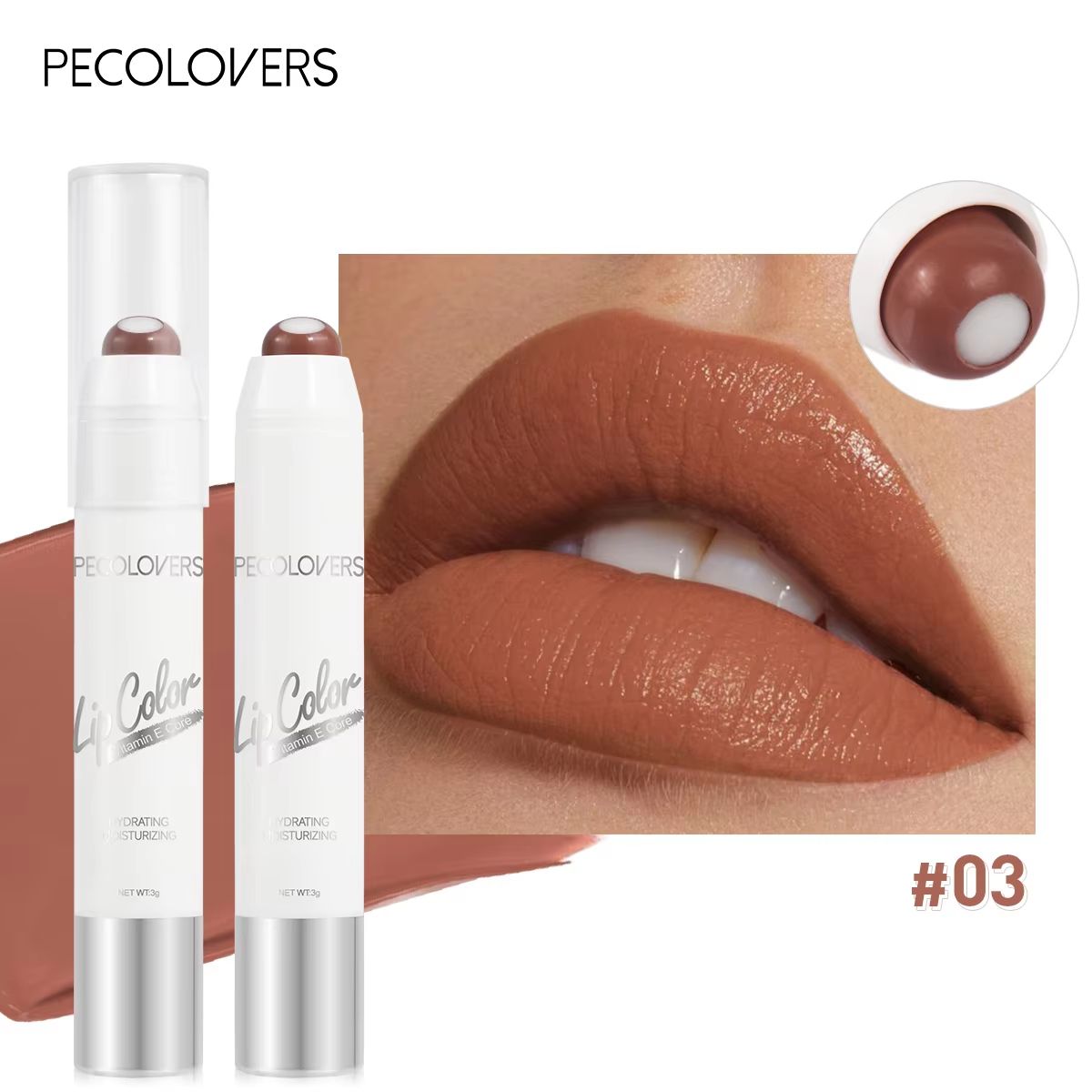 Moisturizing Rotating Lip Gloss Pen – Long Lasting Waterproof Gloss Lipstick