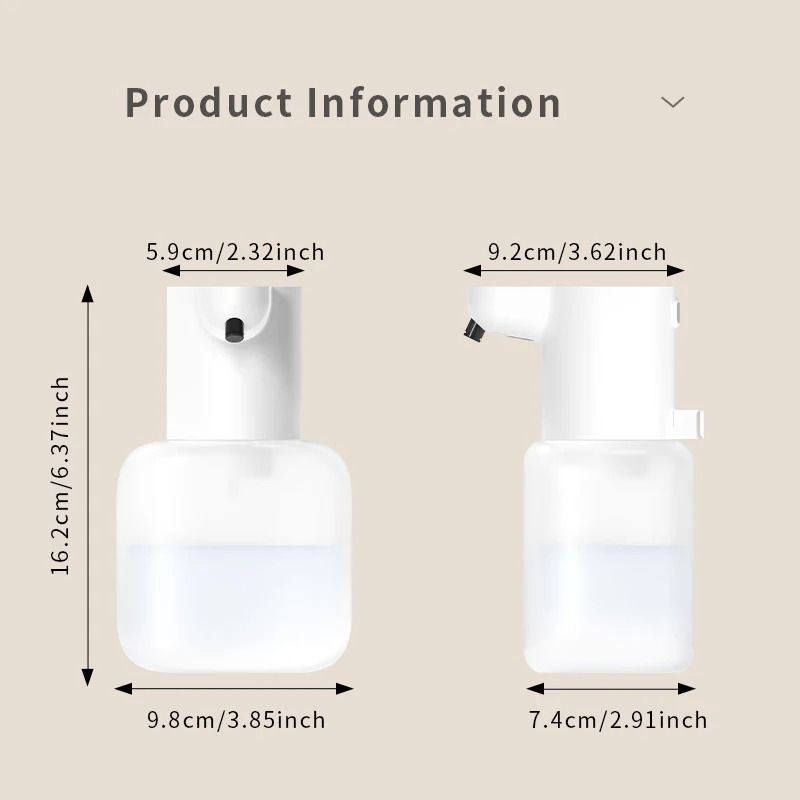 Wall Mounted Automatic Foam Soap Dispenser Rechargeable Touchless Hand Wash Machine