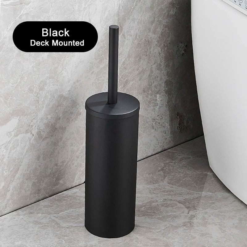 Stainless Steel Wall-Mounted Toilet Brush Set