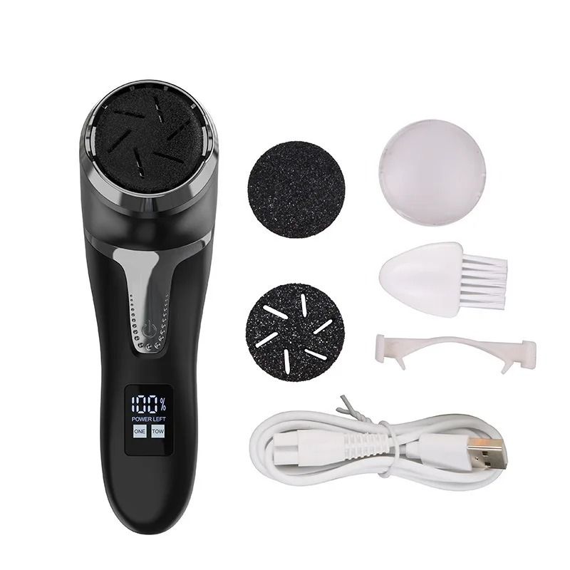 Electric Pedicure Callus Remover Foot Grinder with Vacuum and Rechargeable Battery