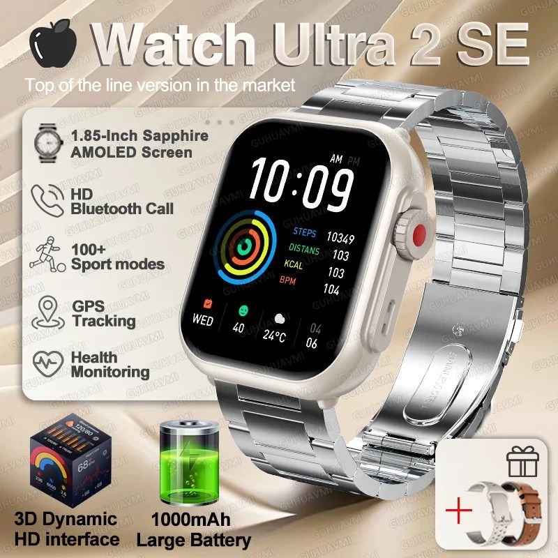 UltraSync AMOLED Smart Watch GPS Bluetooth Call Waterproof Fitness Watch