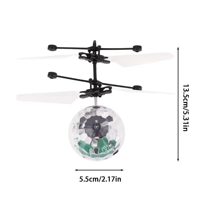 LED Gesture Control Flying Crystal Ball Toy With Colorful Lights