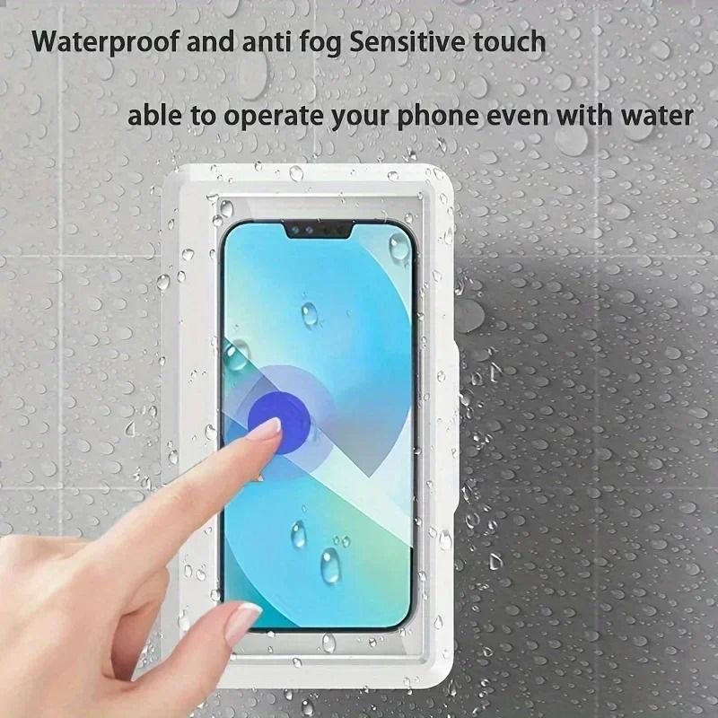 Waterproof Shower Phone Holder Anti Fog Touch Screen Bathroom Phone Case