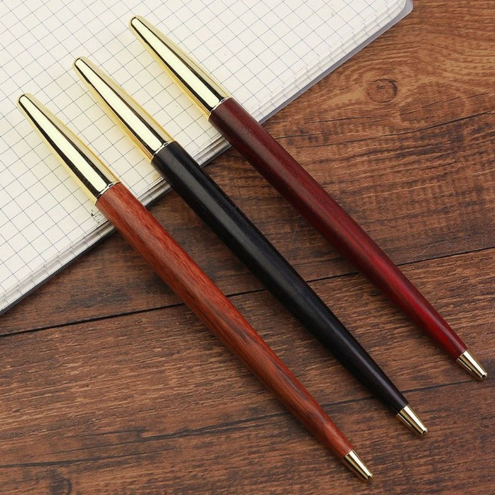 Luxury Wood Fountain Pen Smooth Ink Business Signature Writing Pen