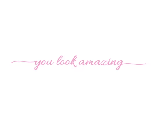 You Look Amazing Mirror Decal Inspirational Vinyl Wall Sticker for Bathroom & Bedroom