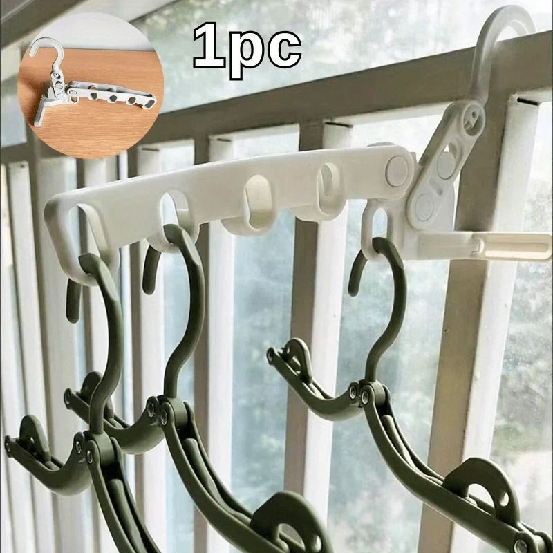 Foldable Clothes Drying Rack Multi Hole Travel Clothes Hanger