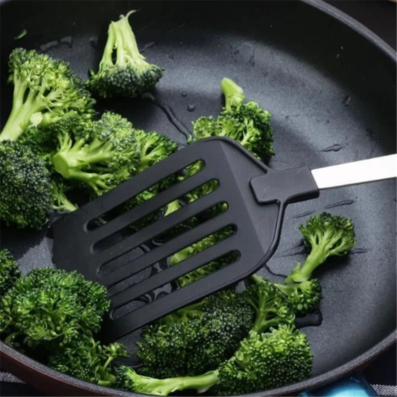 Stainless Steel Turners, Nylon Handle Spatula, Egg, Fish Frying Pan Scoop, Fried Shovel Cooking Tool