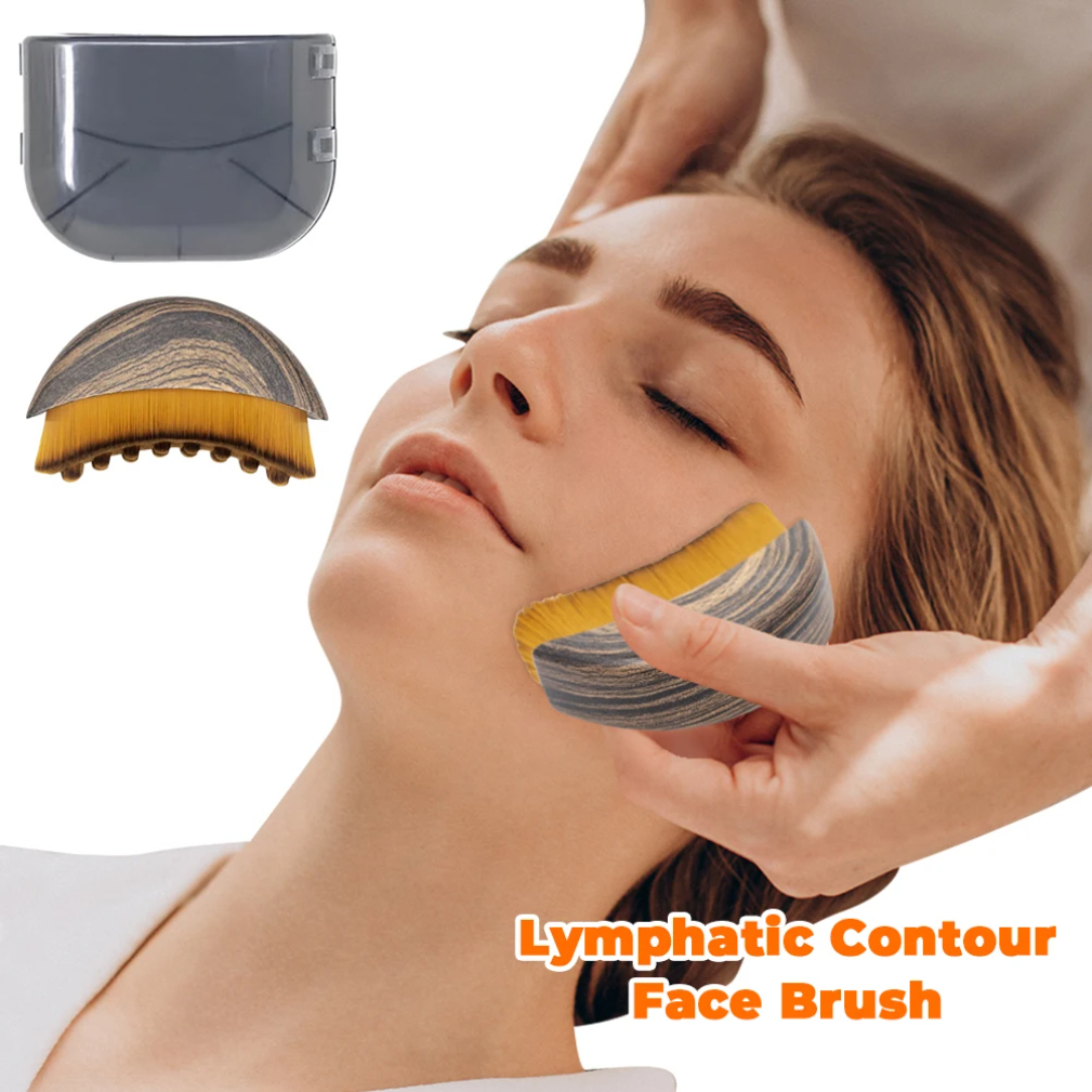 Lymphatic Face Sculpting Brush for Contour & Puffiness Relief