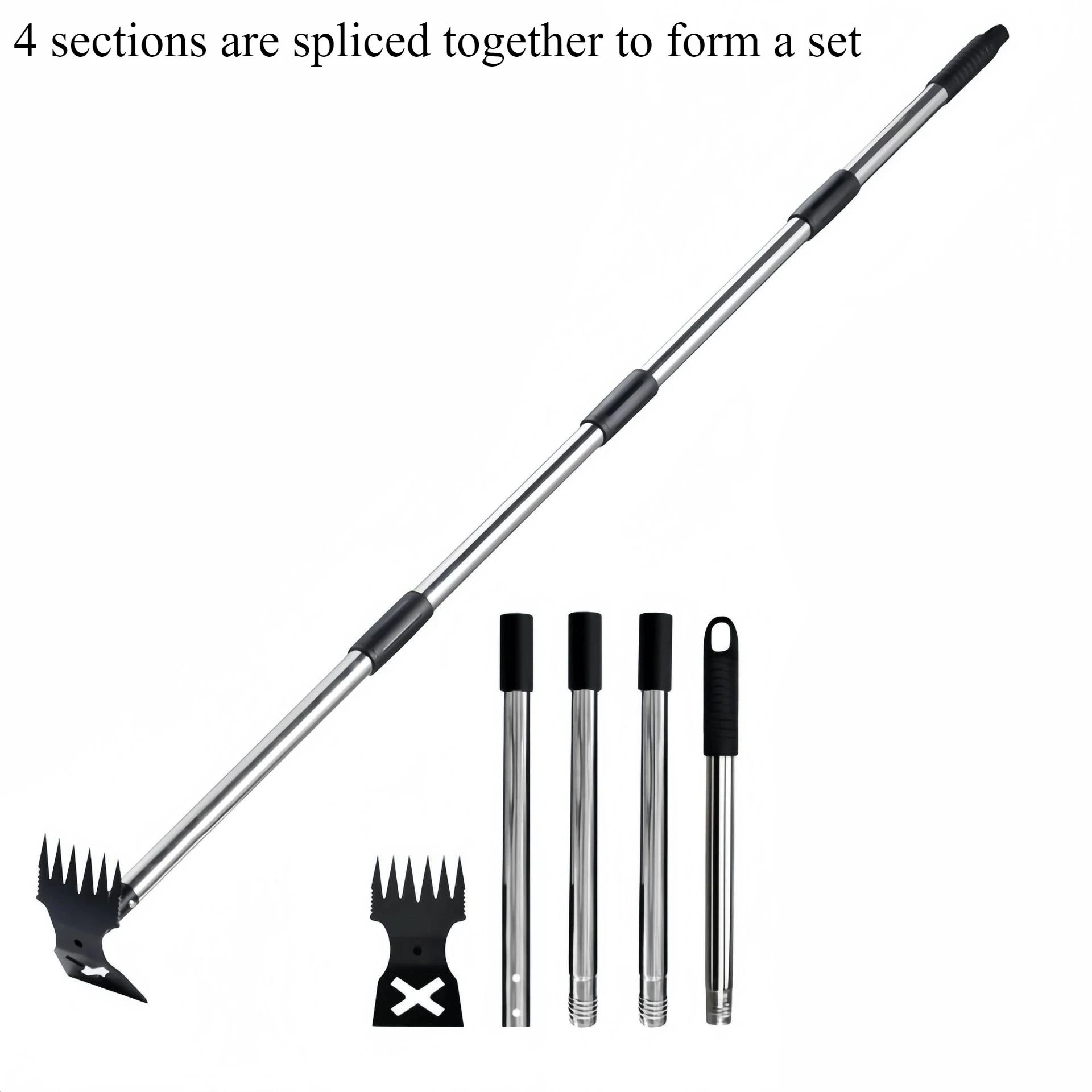 2-in-1 Assembly Weed Puller and Garden Hoe with 148cm Adjustable Handle