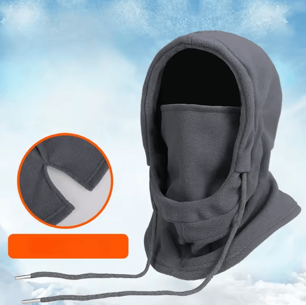 ThermaHood Fleece Balaclava Mask – Windproof Winter Face & Neck Cover