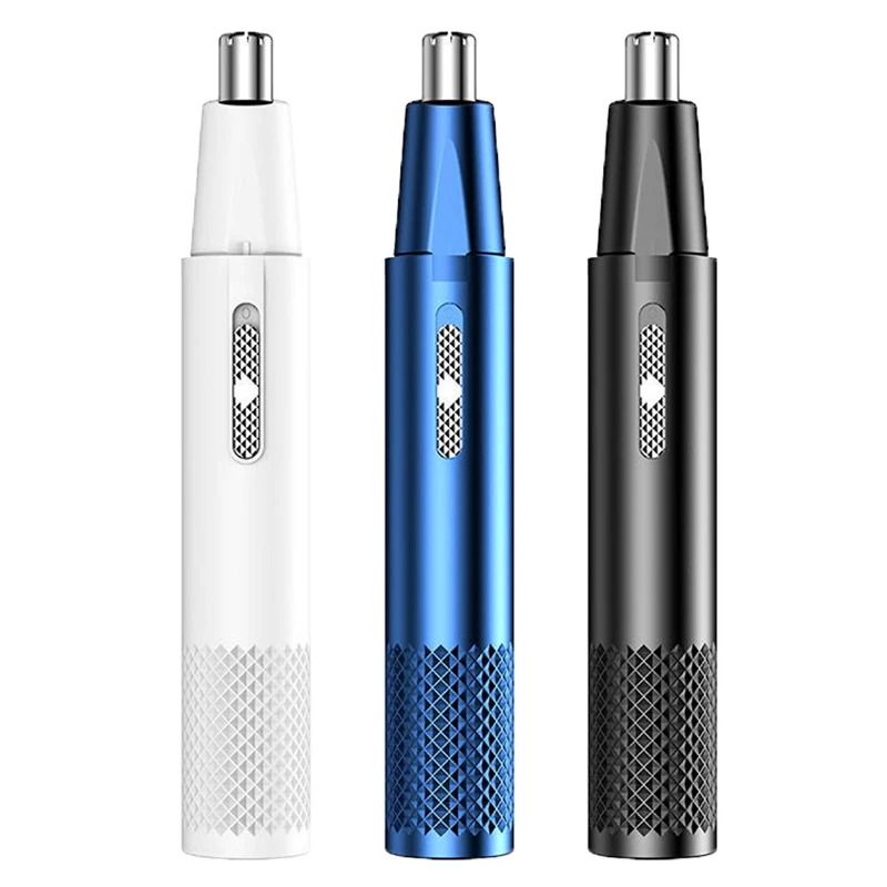 Rechargeable Nose Hair Trimmer With Dual-Use Design And Washable Blades