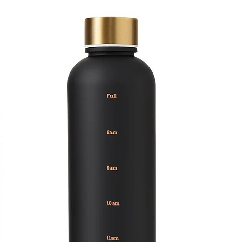 Motivational Time Marker Water Bottle Reusable Leakproof Fitness & Travel Companion