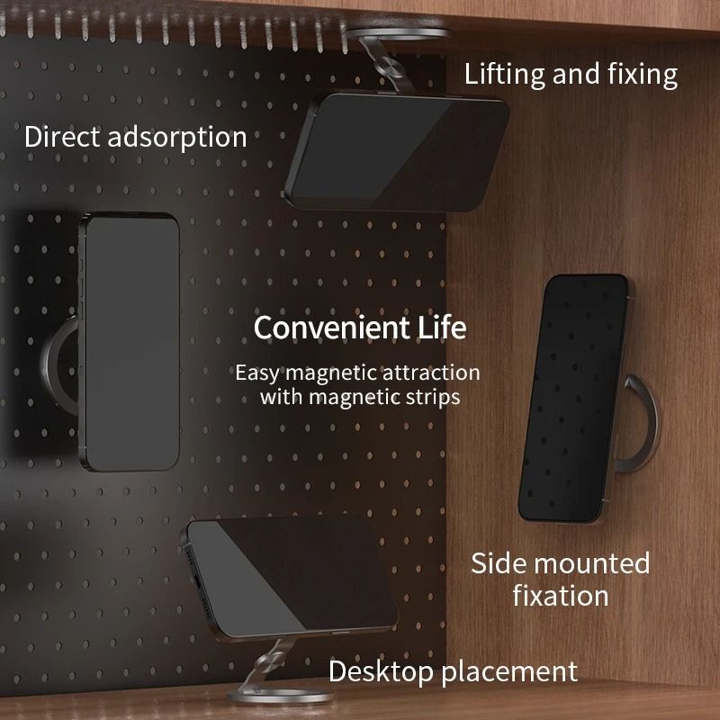 Double Magnetic Phone Ring Stand – Ultra-Strong Foldable Metal Bracket