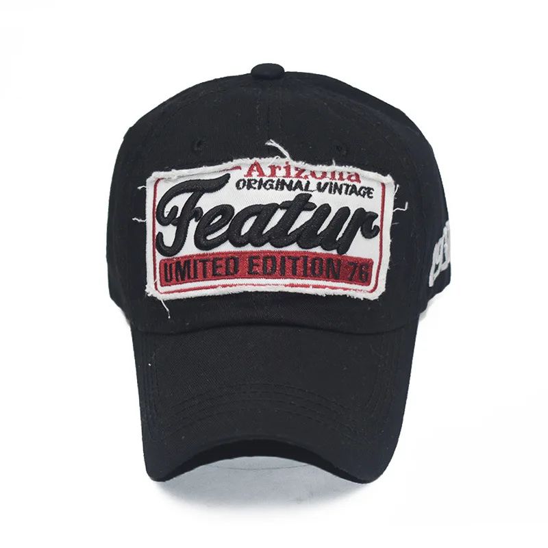 Men's Letter Embroidery Baseball Cap – Adjustable Cotton Snapback Casual Hat